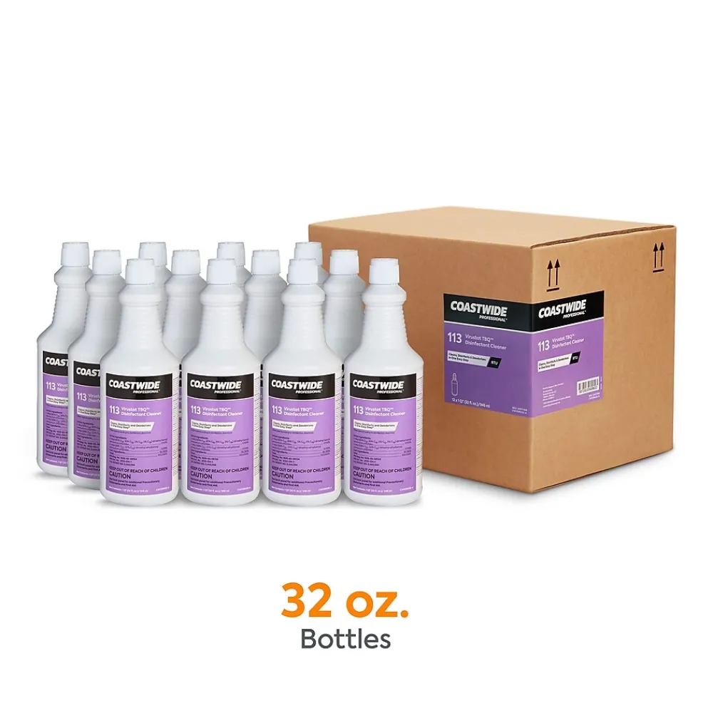 Virustat TBQ Disinfectant Cleaner, 32 Oz., 12/Carton (CW113RU32-ACT)<Coastwide Professional Hot