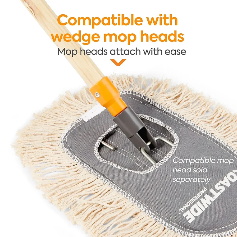 ™ 53" Wedge Dust Mop Frame and Handle, Wood (CW56768)<Coastwide Professional Best