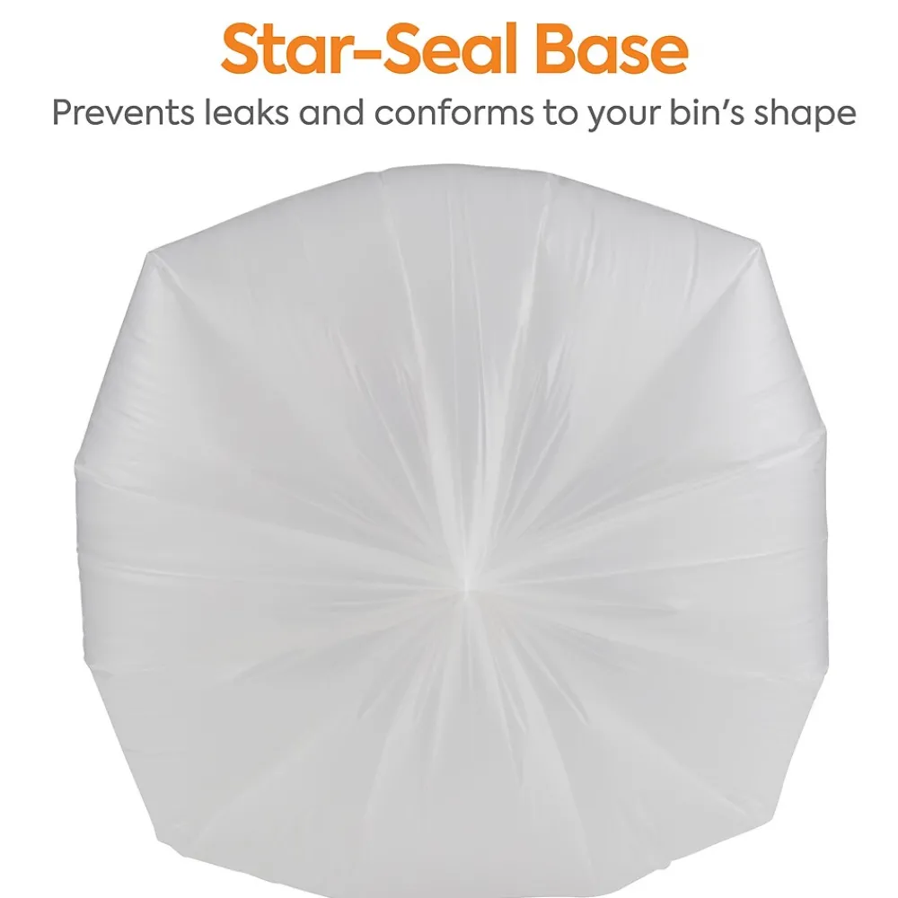 ™ AccuFit 32 Gallon Trash Bag, 33" x 44", Low Density, 0.9 mil, Clear, 100 Bags/Box (CW57401)<Coastwide Professional New