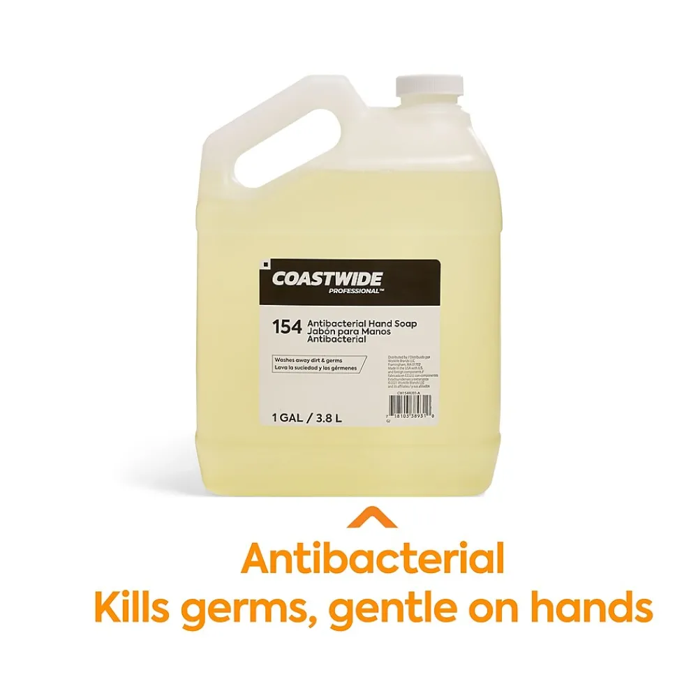 Antibacterial Liquid Hand Soap Refill, 1 Gal., 4/Carton (CW153RU01-ACT)<Coastwide Professional Online