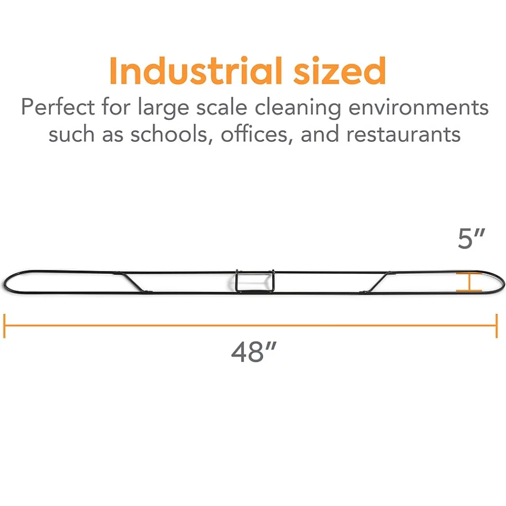 ™ Dust Mop Frame, 48" x 5", Black (CW56766)<Coastwide Professional Clearance