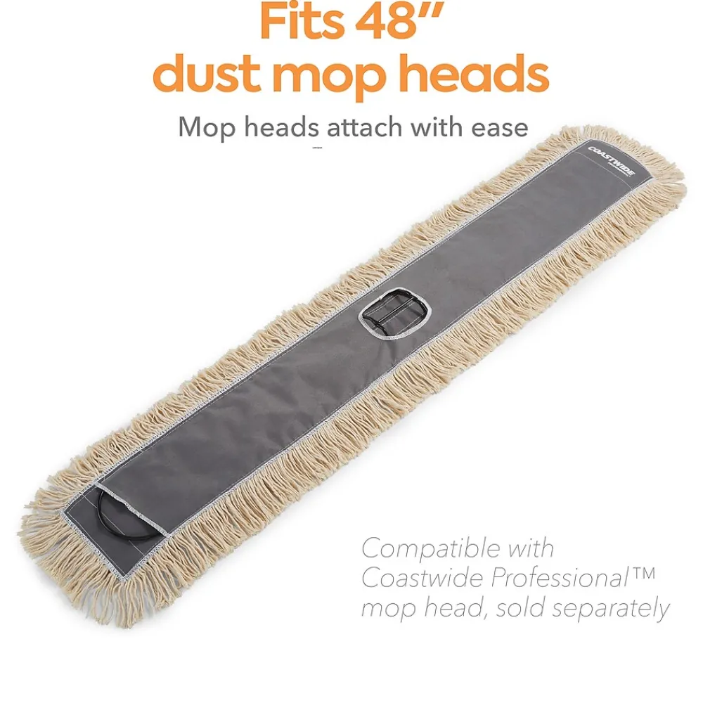 ™ Dust Mop Frame, 48" x 5", Black (CW56766)<Coastwide Professional Clearance