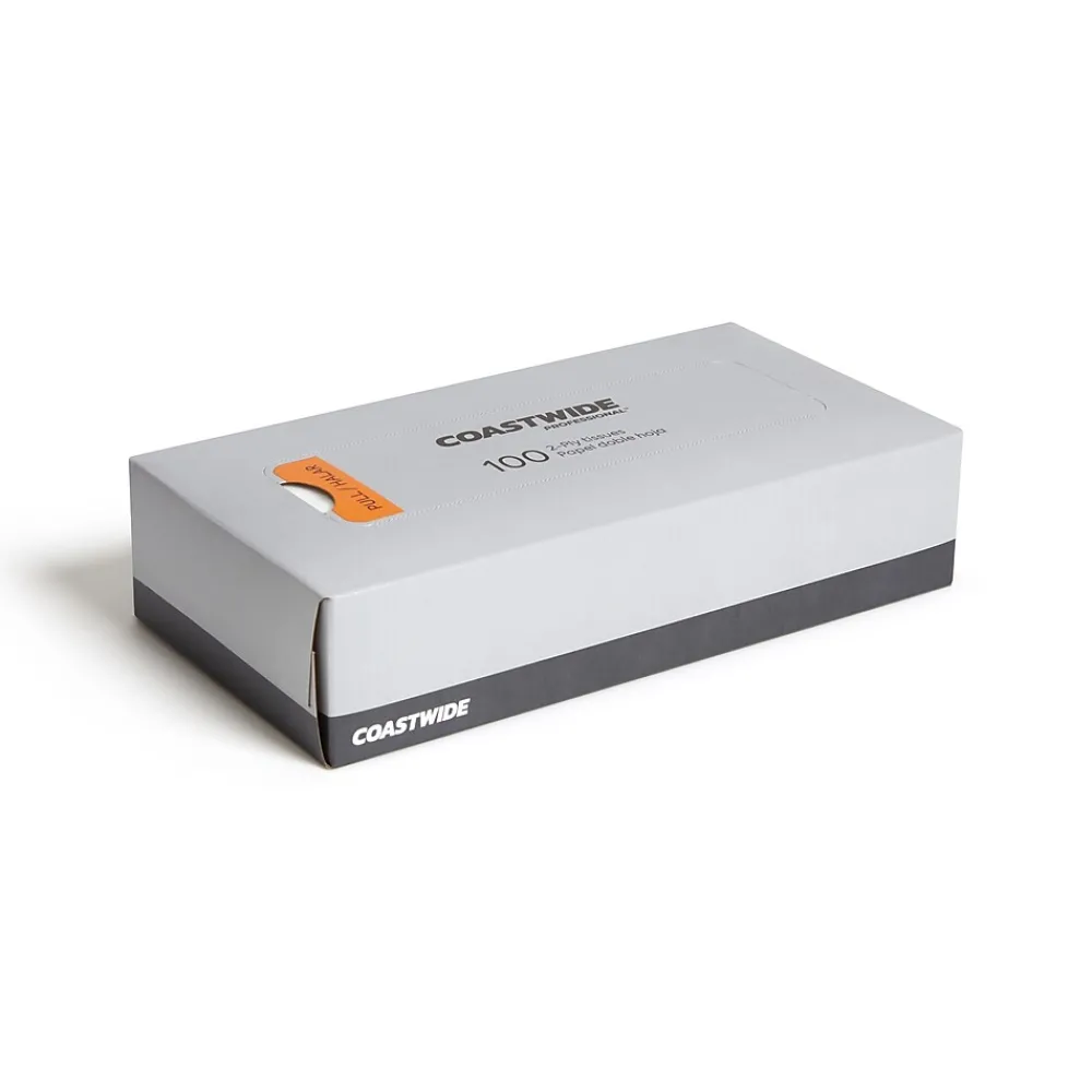™ Facial Tissue, 2-Ply, 100 Sheets/Box, 30 Boxes/Carton (CW57777)<Coastwide Professional New