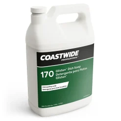 â„¢ Glisten Liquid Dish Soap, Lemon, 128 oz., 4/Carton (CW850001-A)<Coastwide Professional Outlet