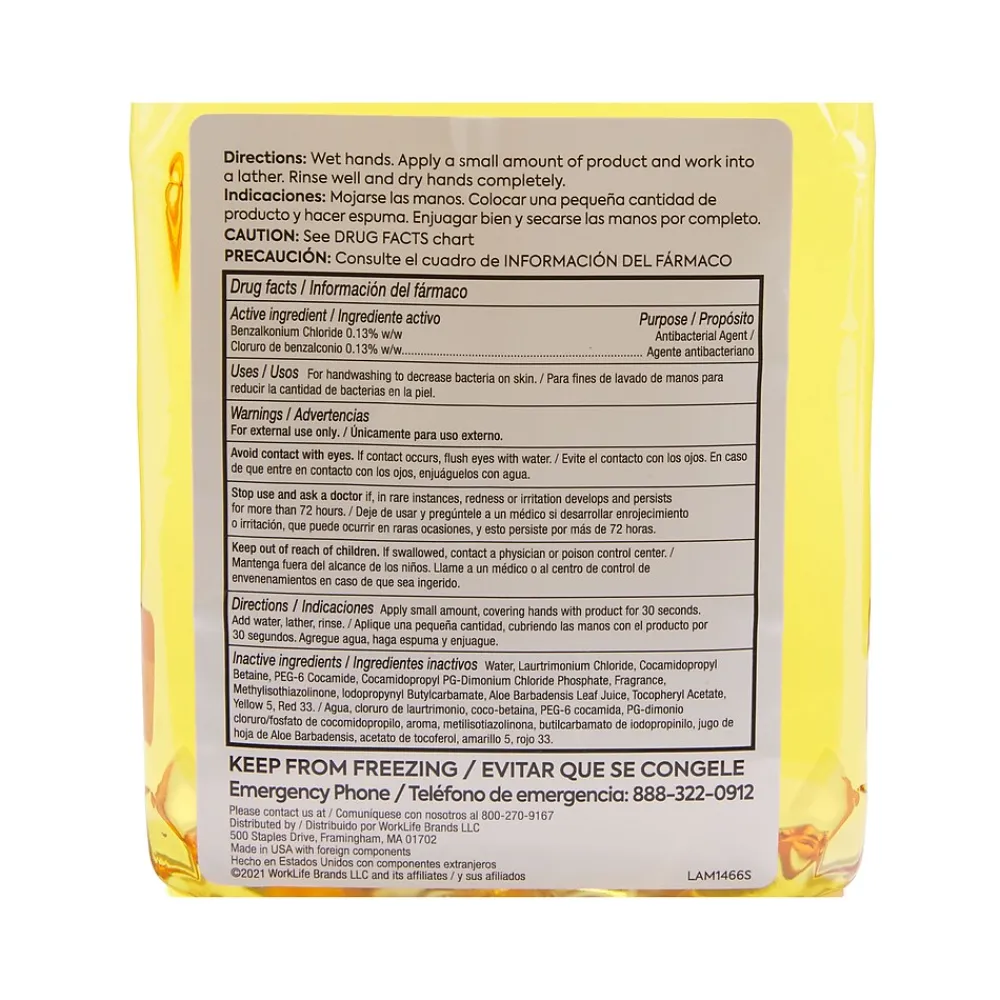 J-Series Antibacterial Foaming Hand Soap, Citrus, 1200 mL, 2/Carton (CWJSR-CIT)<Coastwide Professional New