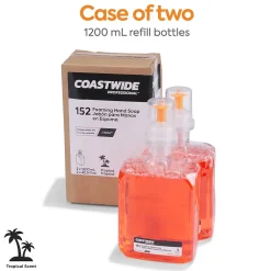 J-Series Foaming Hand Soap, Tropical, 1200 mL, 2/Carton (CWJSR-TRO)<Coastwide Professional Discount
