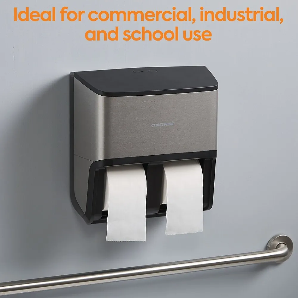 ™ J-Series Quad Bath Tissue Dispenser, Black/Metallic (CWJ4BT-S)<Coastwide Professional Best