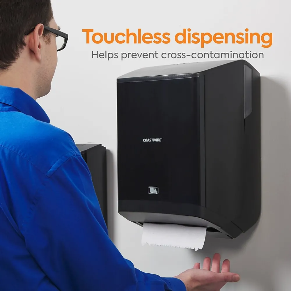 J-Series Automatic Hardwound Paper Towel Dispenser, Black (CWJAHT-B-CC)<Coastwide Professional Hot