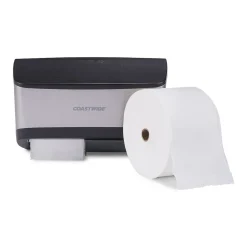 â„¢ J-Series Duo Bath Tissue Dispenser, Black/Metallic (CWJ2BT-S)<Coastwide Professional