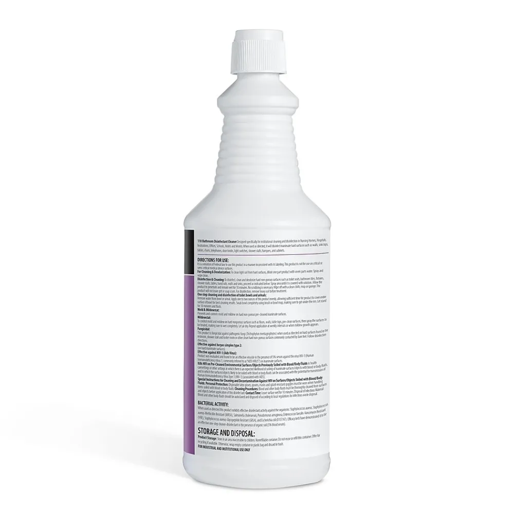 Restroom Cleaner Non-Acid Disinfectant Bathroom Cleaner, 32 Oz., 12/Carton (CW110RU32-ACT)<Coastwide Professional Sale