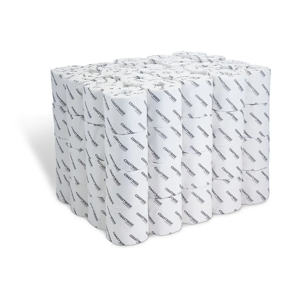 ™ Recycled Toilet Paper, 2-ply, White, 550 Sheets/Roll, 80 Rolls/Carton (CW21989)<Coastwide Professional Discount