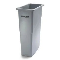 â„¢ Slim Plastic Trash Can with no Lid, , 23 Gal. (CW50717)<Coastwide Professional Discount