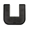 Coastwide Professional ™ Toilet Floor Mat, 17.5" x 20.5", Black, 6/Carton (CW24768)