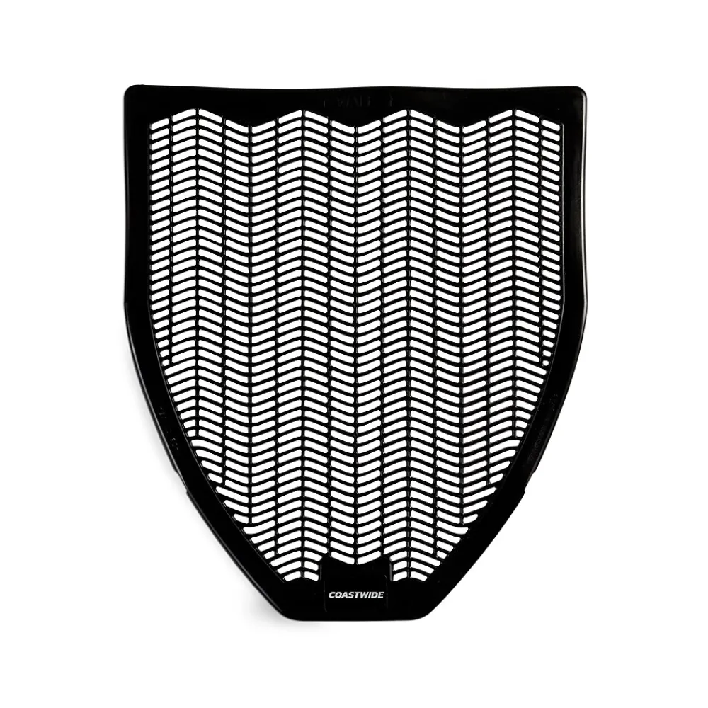 Coastwide Professional ™ Urinal Floor Mat, 17.5" x 20.5", Black, 6/Carton (CW24767)