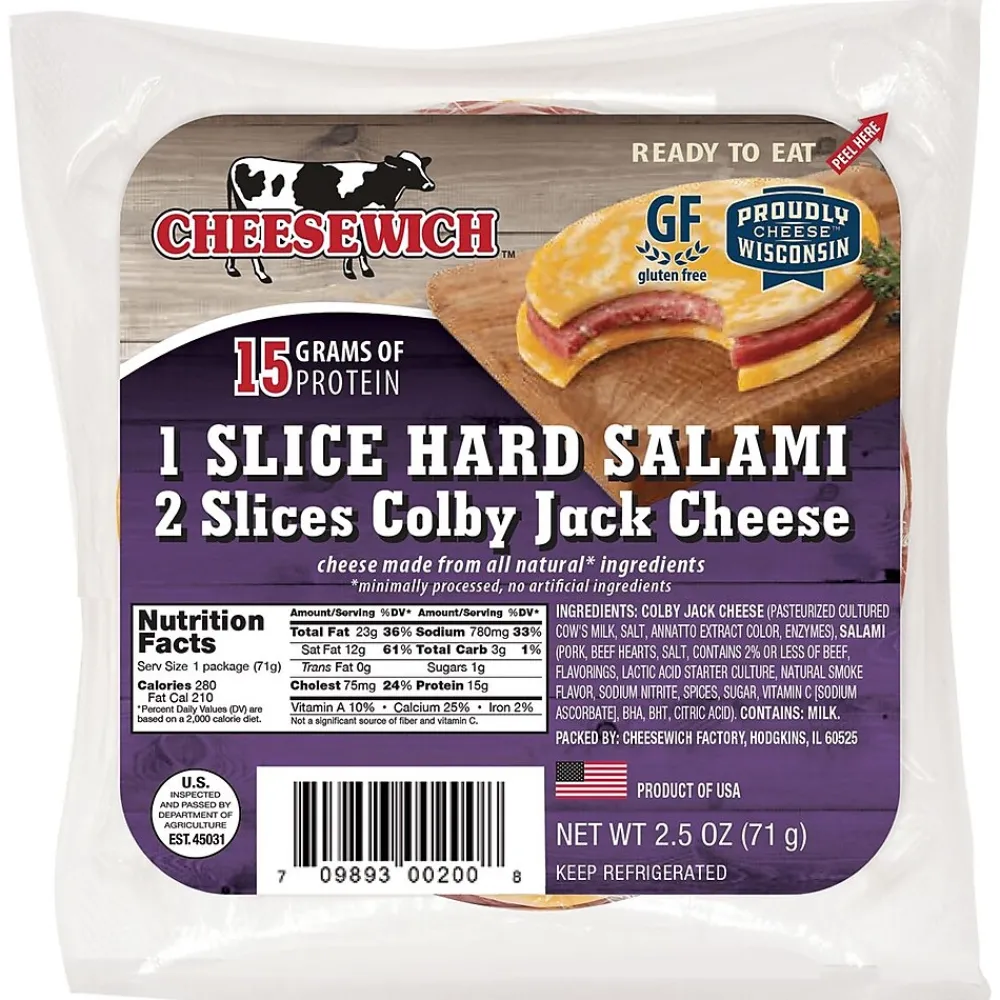 Cheesewich Colby Jack & Hard Salami , 16/ Pack (366-00003)