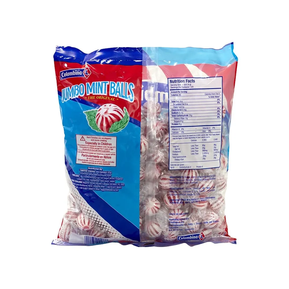 Colombina Jumbo Mint Balls, Peppermint (209-00021)