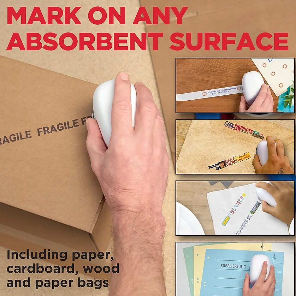 Stamps & Stamp Pads|COLOP e-mark Electronic Digital Stamp and Marking Device, Cyan/Magenta/Yellow Ink (039201)