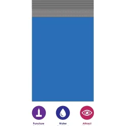 Sale Partners Brand Colored Poly Mailers, Blue, 14-1/2 x 19