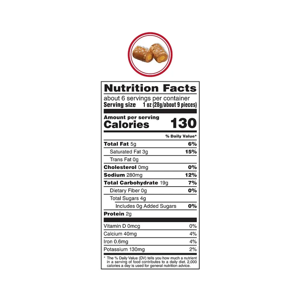 Combos Stuffed Snacks Cheddar Cheese Pretzels Nuggets, 6.3 oz. (06171)