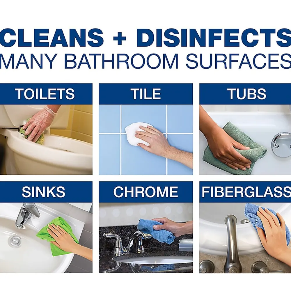Professional Multi Purpose Disinfecting/Sanitizing Bathroom Cleaner, 1 Gallon, Citrus Scent, 3/Carton (22570)<Comet Online