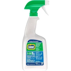 Professional Multi Purpose Disinfecting - Sanitizing Liquid Bathroom Cleaner Spray, 32 fl oz (Case of 8)<Comet Hot