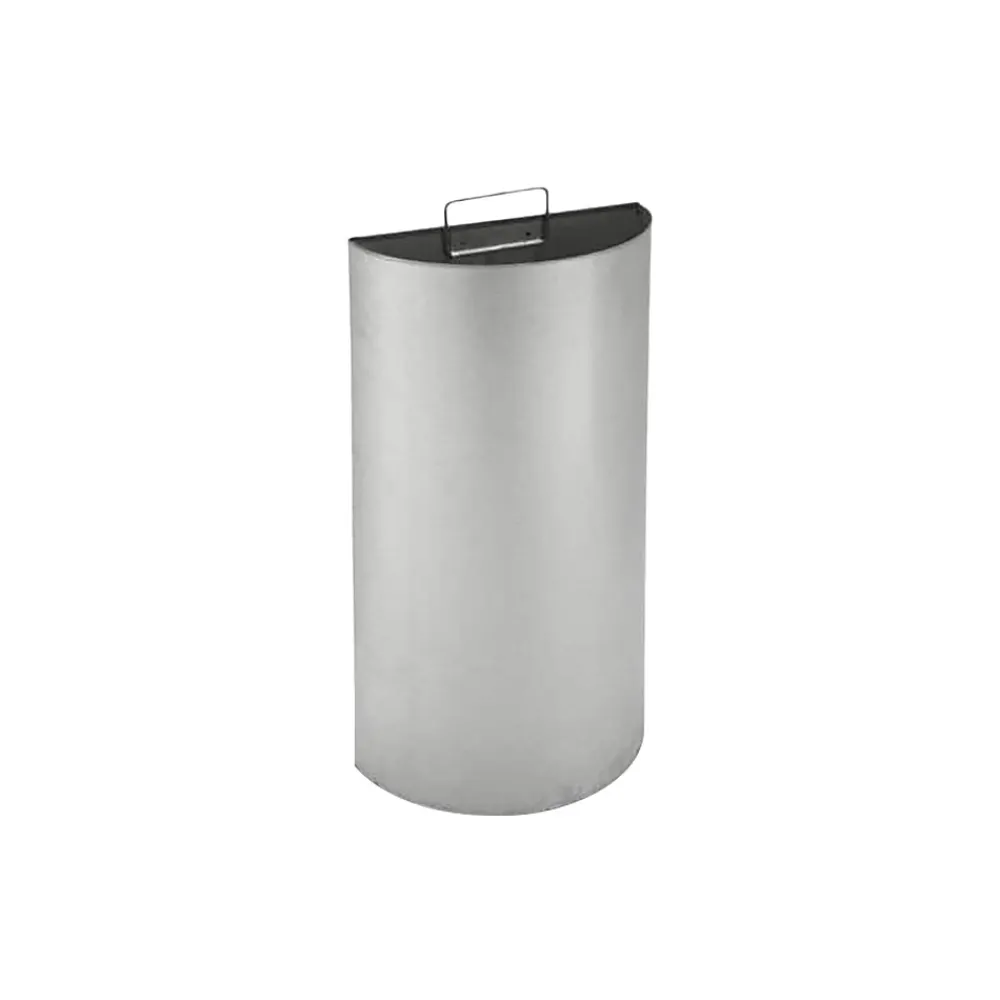 Precision Stainless Steel Trash Can with no Lid, Silver, 15 gal. (783929)<Commercial Zone Hot