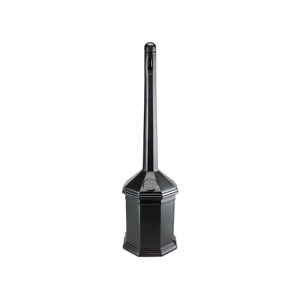 Smokers' Outpost Site Saver Indoor Ash Urn, Black Polyethylene, 1.25 Gal. (710301)<Commercial Zone Discount