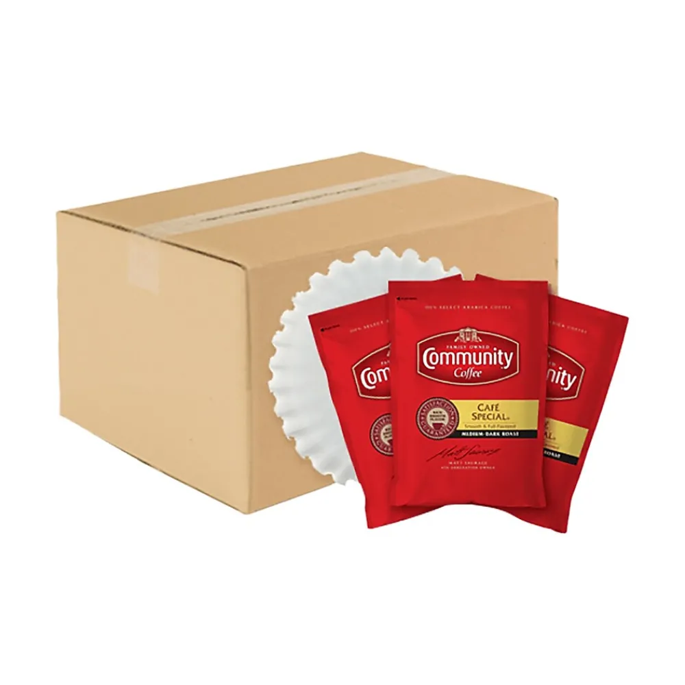 Community Coffee Cafe Special Ground Coffee, Medium Roast, 40/Carton (15104)
