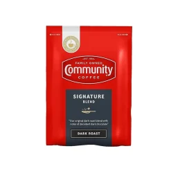 Community Coffee Signature Blend Ground Coffee, Dark Roast, 40/Carton (15300)