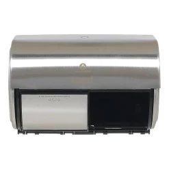 2-Roll Side-by-Side Coreless Toilet Paper Dispenser by GP PRO, Stainless (56798)<Compact Clearance