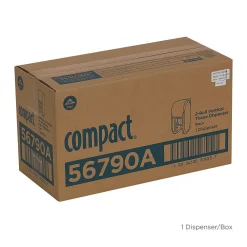 Compact® 2-Roll Vertical Coreless Toilet Paper Dispenser by GP PRO, Black (56790A)<Georgia-Pacific Best