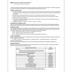 Medical Forms*ComplyRight 2024 ADA Dental Claim Forms, 500 Forms/Pack (20241500)