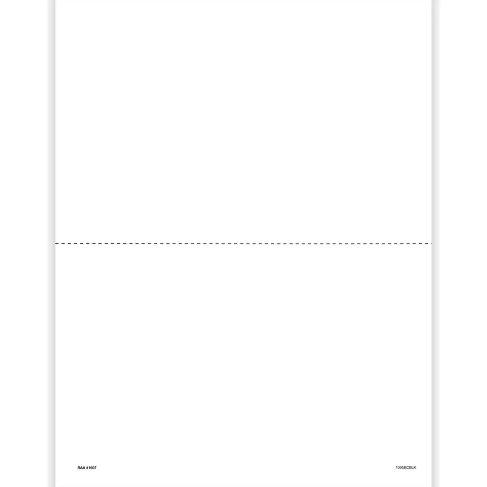 Tax Forms*ComplyRight 2024 1095-B Tax Form, 1-Part, 2-Up, 500/Pack (1095BCBLK500)