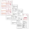 Tax Forms*ComplyRight 2024 1099-MISC Tax Form, 4-Part, 2-Up, Copy A, B, C/2, 1096 Transmittal, 100/Pack (6103100)