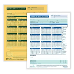 Hr Forms*ComplyRight 2025 Time Off Request and Approval Form, 2-Part, 50 Forms/Pack (A0030)