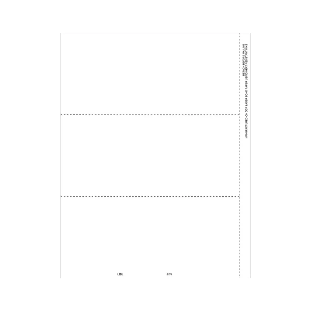 Tax Forms*ComplyRight 2024 W-2 Tax Form, 3-Part, 3-Up, 50/Pack (517450)