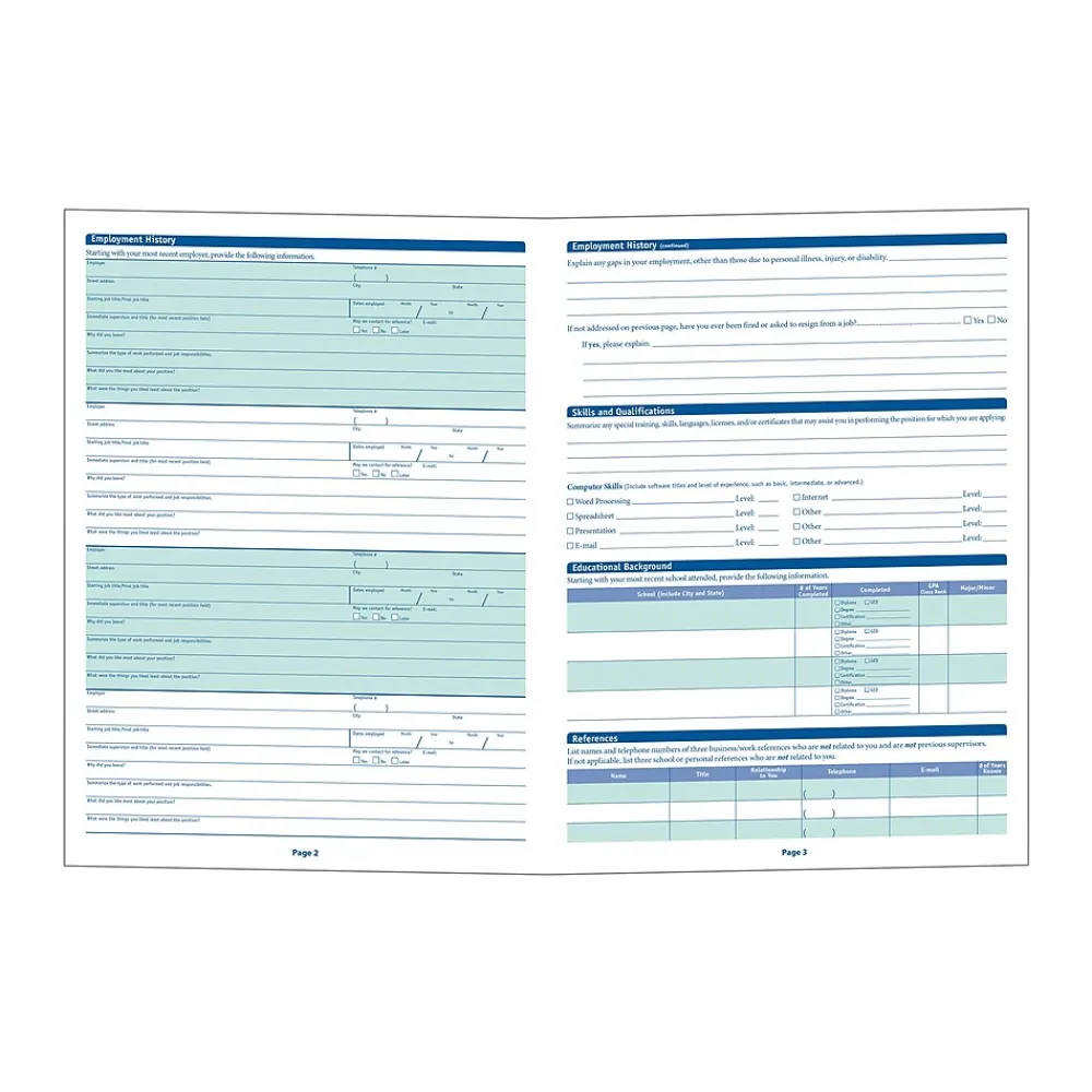 Hr Forms*ComplyRight ™ Alaska Job Application, Pack of 50 (A2179AK)