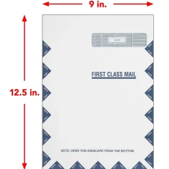 Outlet ComplyRight CMS-1500 Self Seal Security Tinted Window Envelope 9