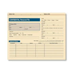 Hr Forms*ComplyRight â„¢ Confidential Personnel File Folder, Pack of 25 (A221)