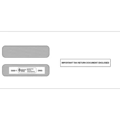 Discount ComplyRight Moistenable Glue Security Tinted Double-Window Tax Envelopes, 3 7/8" x 8.5", 50/Pack (3333150)