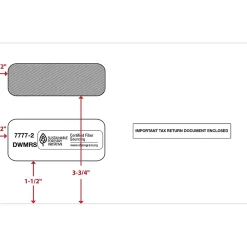 Outlet ComplyRight Self Seal Security Tinted Double-Window Tax Envelopes, White, 25/Pack (7777225)