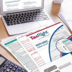 Tax Forms*ComplyRight TaxRight 2024 1099-MISC Tax Form Tax Form Set with Envelopes, 4-Part, 25/Pack (SC6103E25)