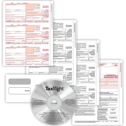 Tax Forms*ComplyRight TaxRight 2024 1099-NEC Tax Form Tax Forms, Envelopes, TipSheet & Software, 4-Part, 25/Pack (NECSC6103ES25)