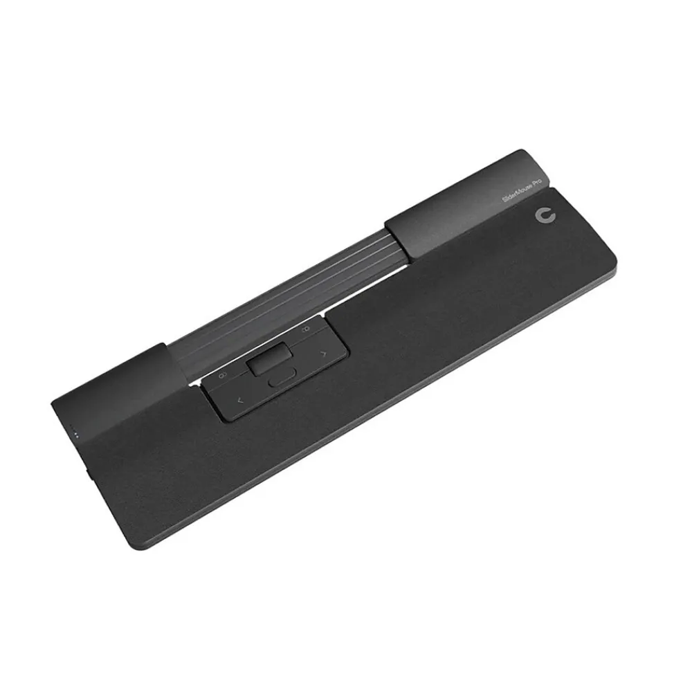 Online Contour Design SliderMouse Pro Vegan Leather Slim Wrist Rest, Wired, Black (CDSMPRO20110)