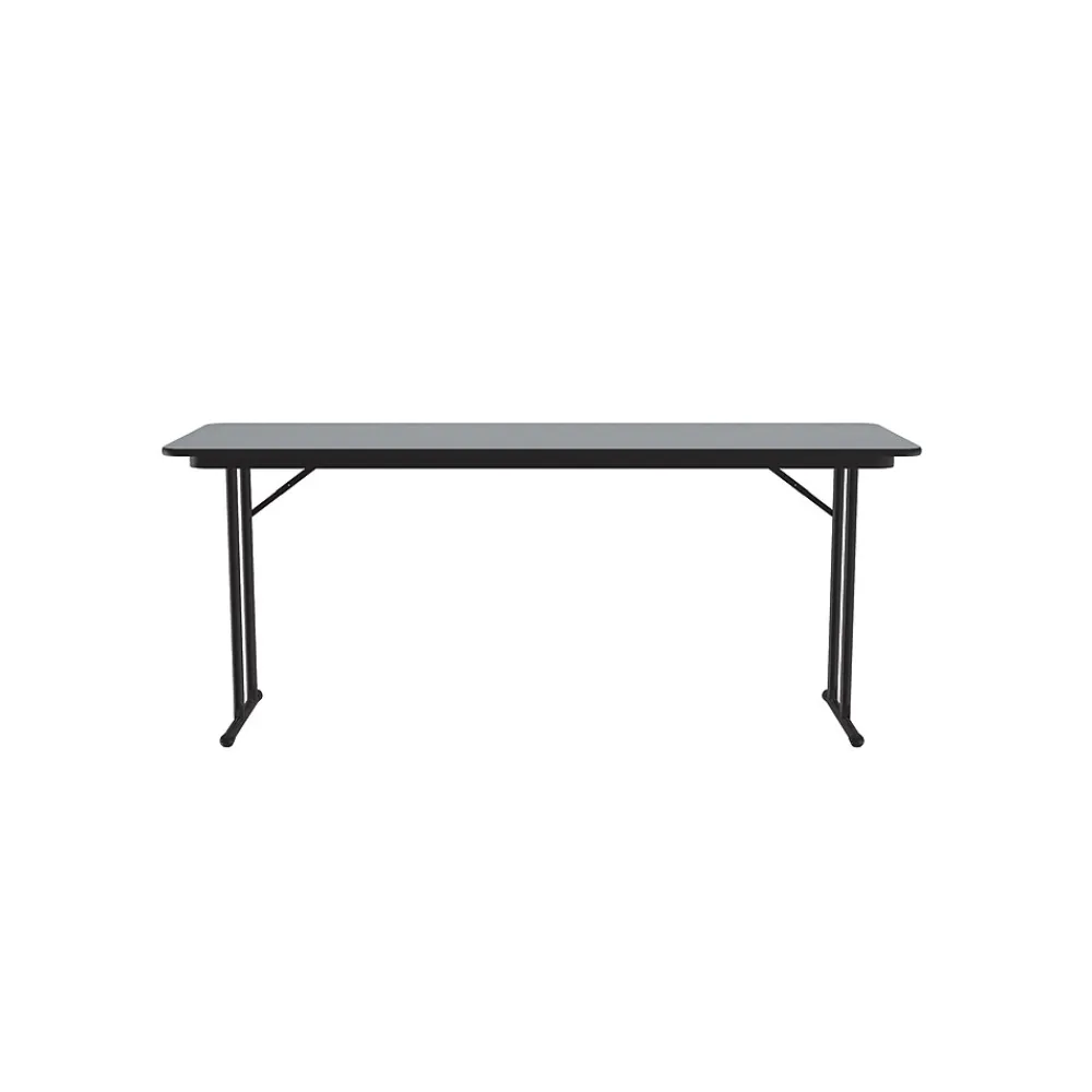 Folding Tables*Correll Folding Table, 60" x 24", Gray Granite/Dove Gray (ST2460TF-15)
