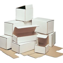 Best Staples Corrugated Mailers , 6" x 3 5/8" x 2", White, 50/Bundle (MLRBC)