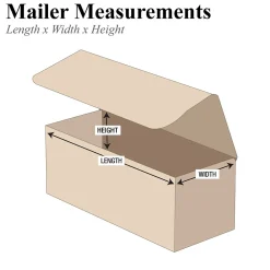 Clearance Partners Brand Corrugated Mailers, 7" x 4" x 4", Kraft, 50/Bundle (M744K)