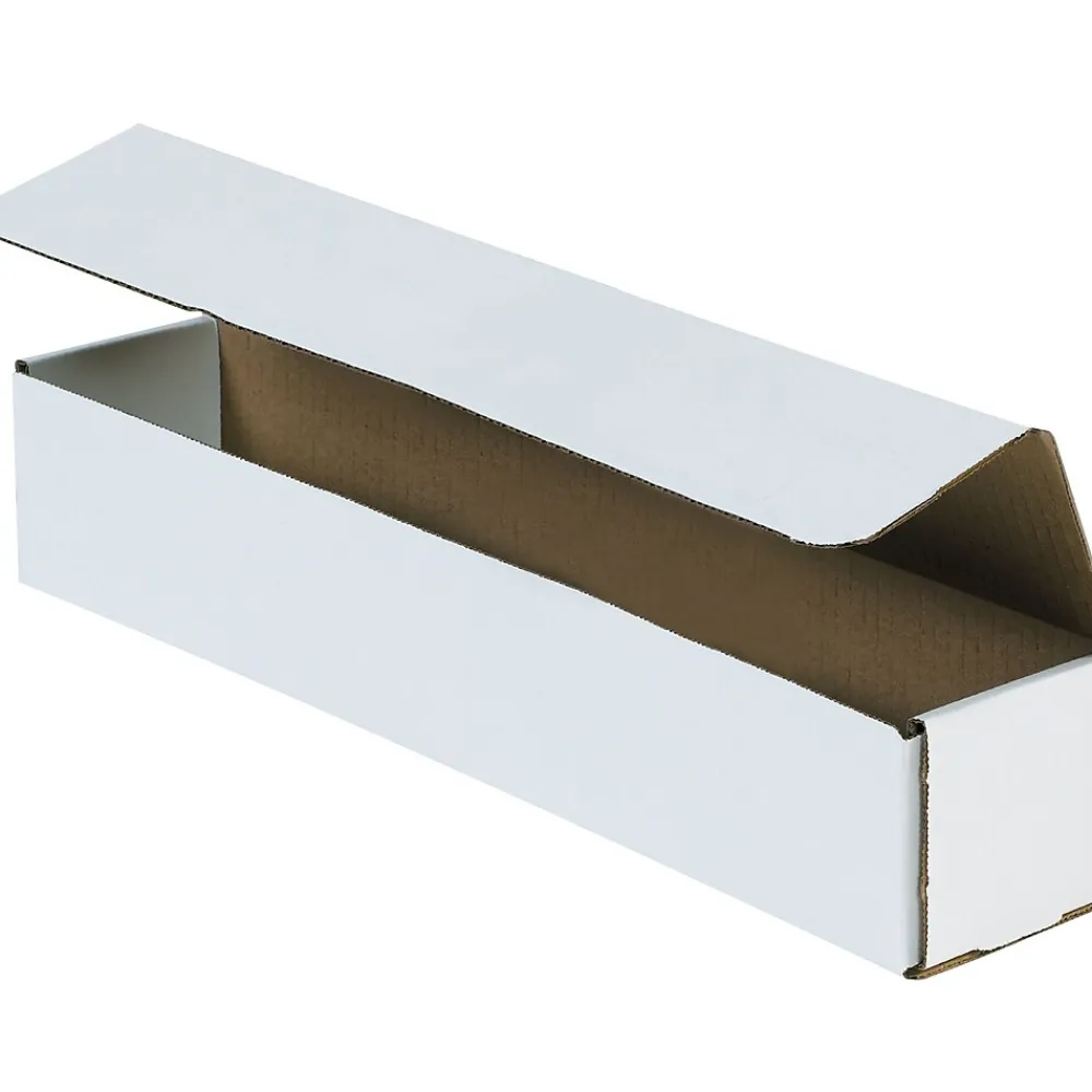 Best Partners Brand Corrugated Mailers, 36" x 4" x 4" White, 50/Bundle (MLR3644)