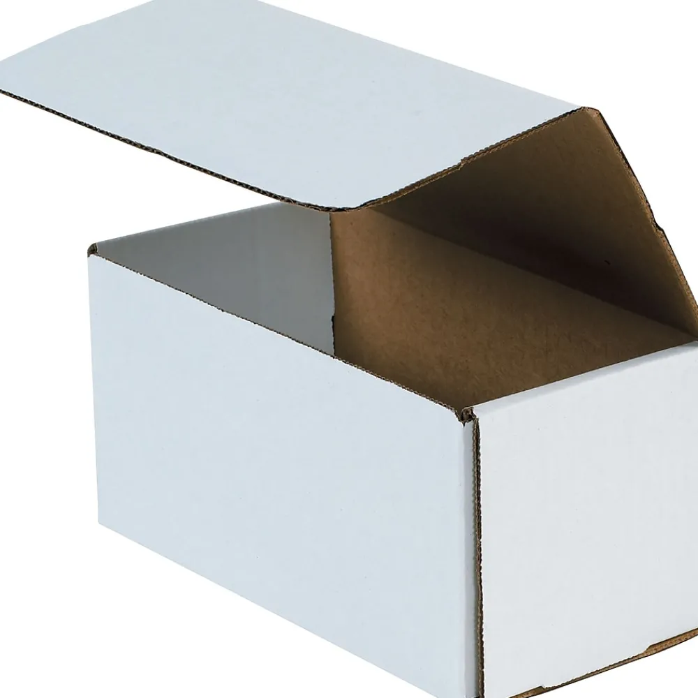 Best Partners Brand Corrugated Mailers, 11" x 5" x 5", White, 50/Bundle (M1155)