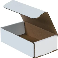 Best Unbranded Corrugated Mailers, 8" x 6" x 3", White, 50/Bundle (M863)
